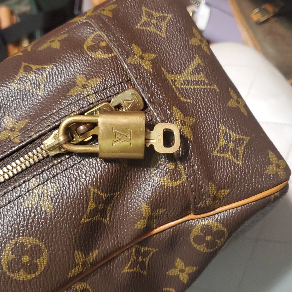 🇨🇵Louis Vuitton Signature Monogram Brown Deauville Large Handbag - Picture 9 of 17